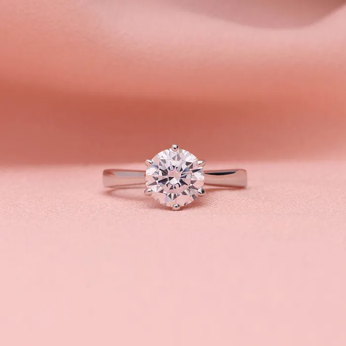 Solitaire 2ct CZ Ring Set in Sterling Silver BERRICLE Rings