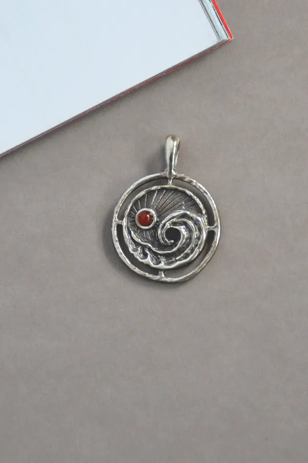 Sterling Silver Its a Balancing Act Sun and Wave Pendant Air Anchor Necklaces Sterling Silver Its a Balancing Act Sun and Wave Pendant Air Anchor Necklaces