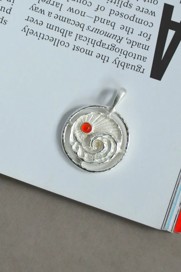 Sterling Silver Its a Balancing Act Sun and Wave Pendant Air Anchor Necklaces Sterling Silver Its a Balancing Act Sun and Wave Pendant Air Anchor Necklaces