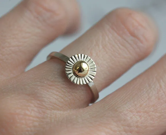 Sun Ring Sunshine Ring Capucinne Rings