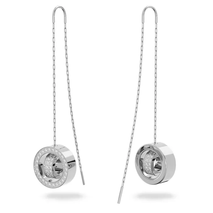 Swarovski Earrings Swarovski Hollow Drop Earrings Long White Rhodium plated Swarovski Earrings Swarovski Hollow Drop Earrings Long White Rhodium plated