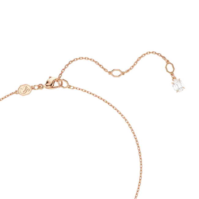Swarovski Necklaces Swarovski Hyperbola Necklace Pendant Mixed Cuts Twist White Rose goldtone plated
