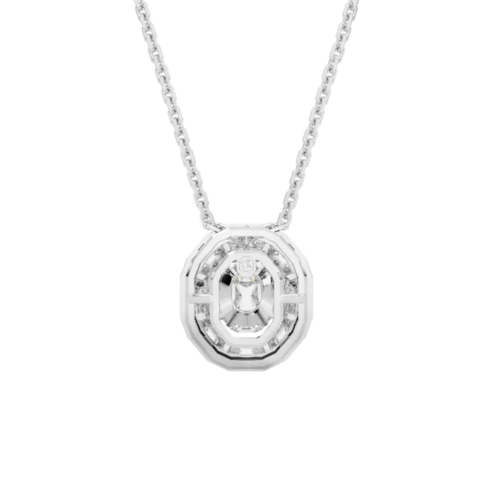 Swarovski Necklaces Swarovski Mesmera Necklace Octagon cut Small White Rhodium plated Swarovski Necklaces Swarovski Mesmera Necklace Octagon cut Small White Rhodium plated
