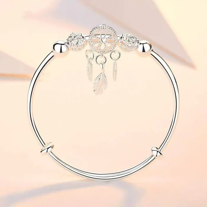 wickedafstore Bracelets 925 Sterling Silver Dreamcatcher Bracelet