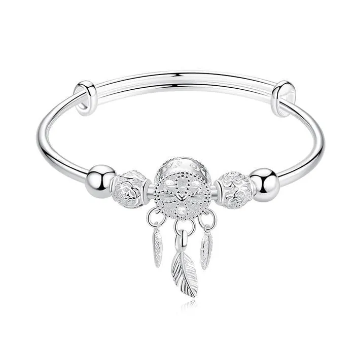 wickedafstore Bracelets 925 Sterling Silver Dreamcatcher Bracelet