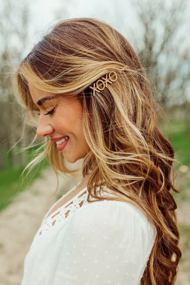 XOXO Pearl Bobby pin UntamedPetals Earrings