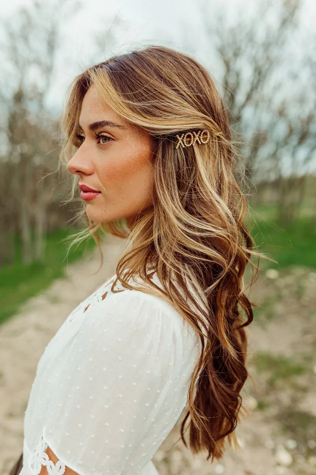 XOXO Pearl Bobby pin UntamedPetals Earrings