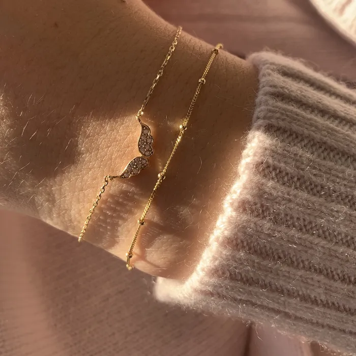 10K Gold Angelina Angel Bracelet Suetables Bracelets