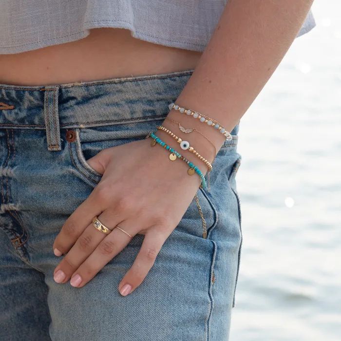 10K Gold Angelina Angel Bracelet Suetables Bracelets