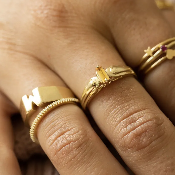 10K Gold Crisi Birthstone Ring Suetables Rings