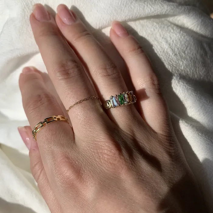 10K Gold Crisi Birthstone Ring Suetables Rings