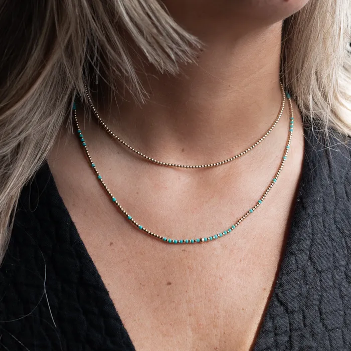 2mm Bead Necklace Suetables Necklaces