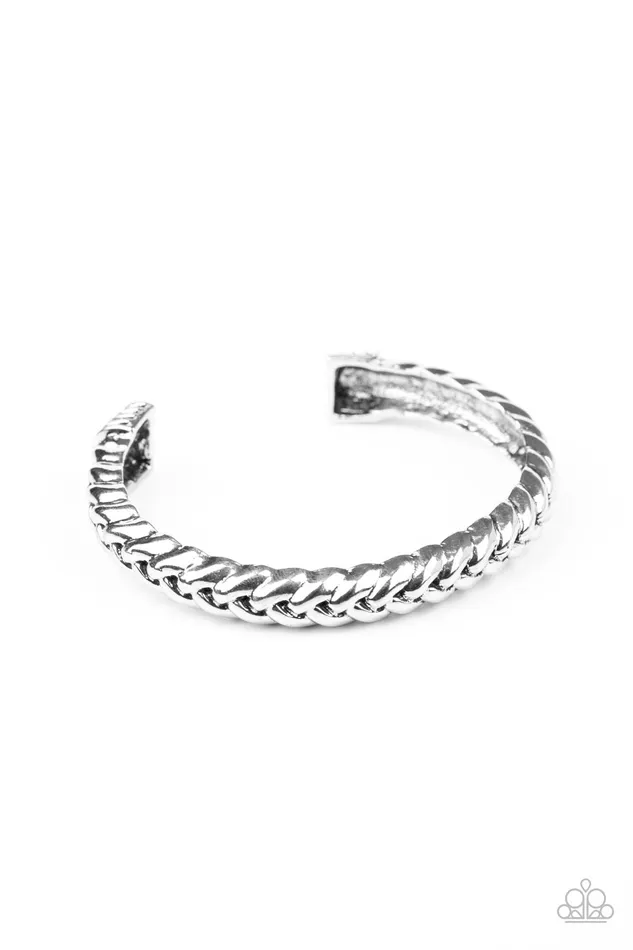 All Eyes On U Jewelry Paparazzi Accessories Bracelets Tough As Nails Silver Paparazzi Bracelet All Eyes On U Jewelry Paparazzi Accessories Bracelets Tough As Nails Silver Paparazzi Bracelet