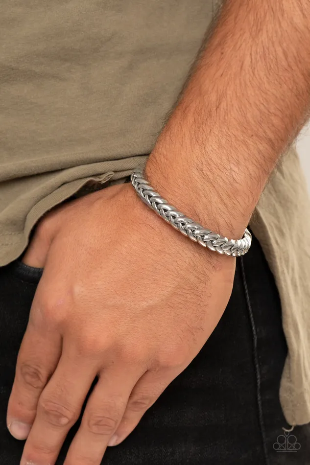 All Eyes On U Jewelry Paparazzi Accessories Bracelets Tough As Nails Silver Paparazzi Bracelet All Eyes On U Jewelry Paparazzi Accessories Bracelets Tough As Nails Silver Paparazzi Bracelet