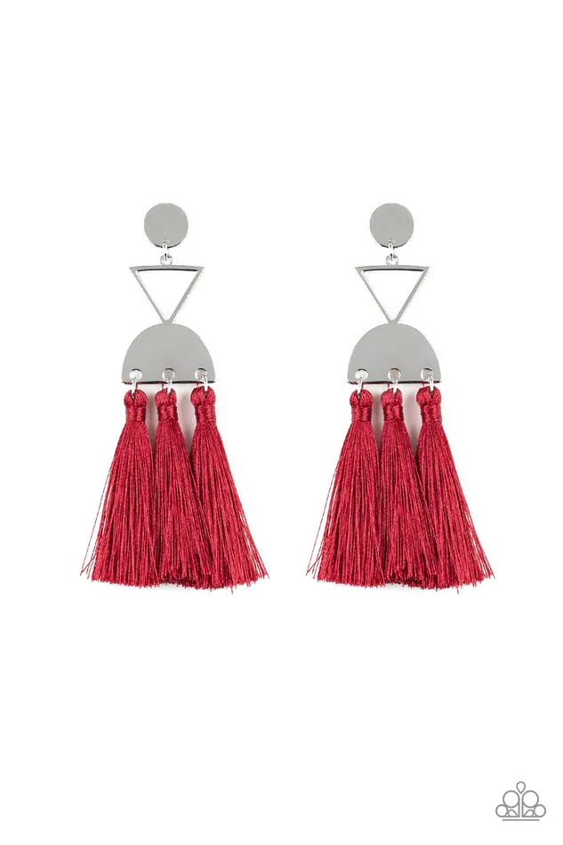 All Eyes On U Jewelry Paparazzi Accessories Earrings Tassel stripping Red Paparazzi Earrings All Eyes On U Jewelry Paparazzi Accessories Earrings Tassel stripping Red Paparazzi Earrings