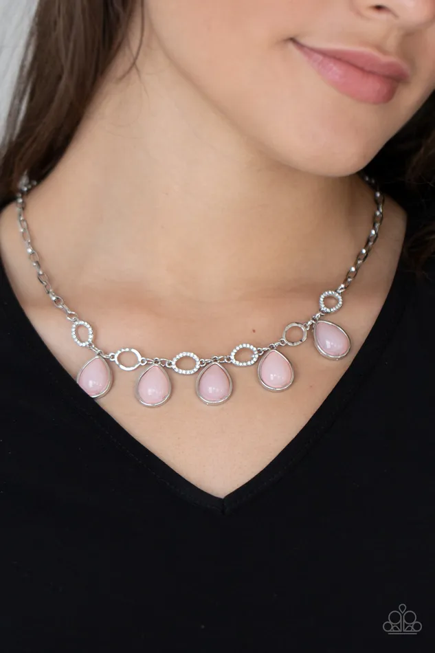 All Eyes On U Jewelry Paparazzi Accessories Necklaces Majestically Mystic Pink Paparazzi Necklace