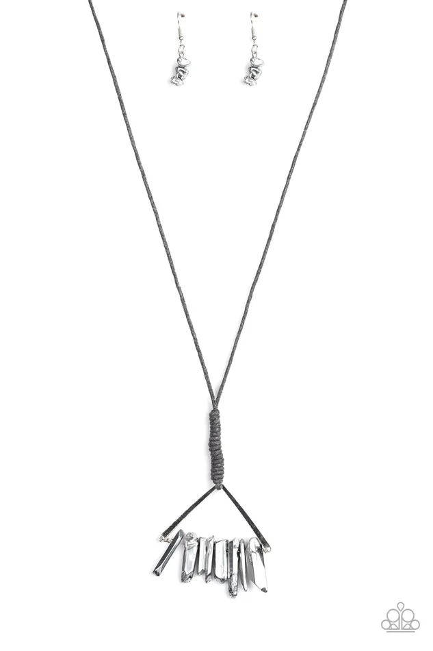 All Eyes On U Jewelry Paparazzi Accessories Raw Talent Silver Paparazzi Necklace Necklaces