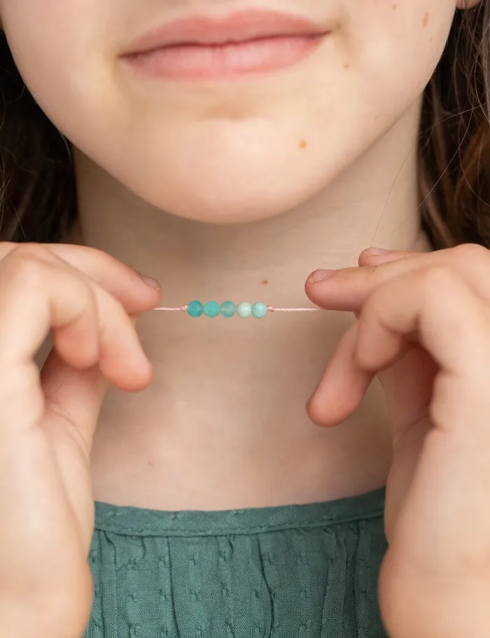 Amazonite Little Wishes KIDS Necklace for Courage SoulKu Necklaces