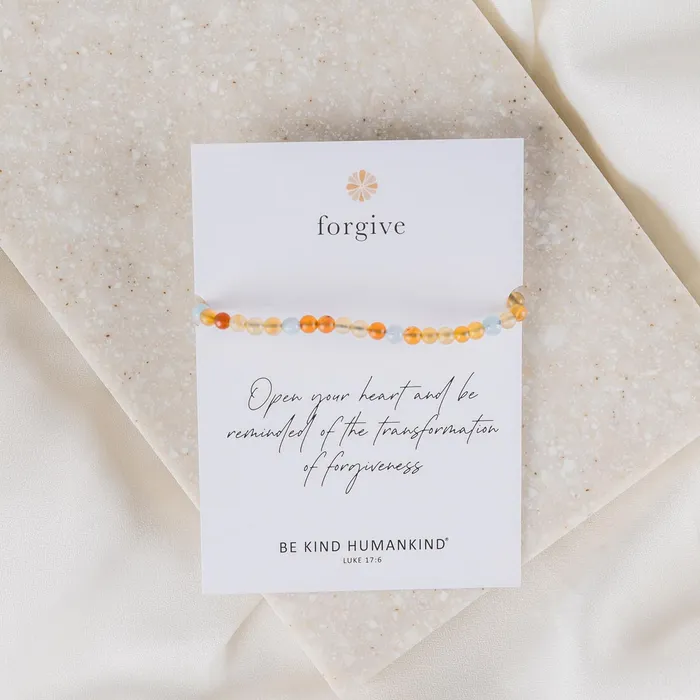 Be Kind Humankind Bracelets Forgive Bracelet and Signed Book Bundle