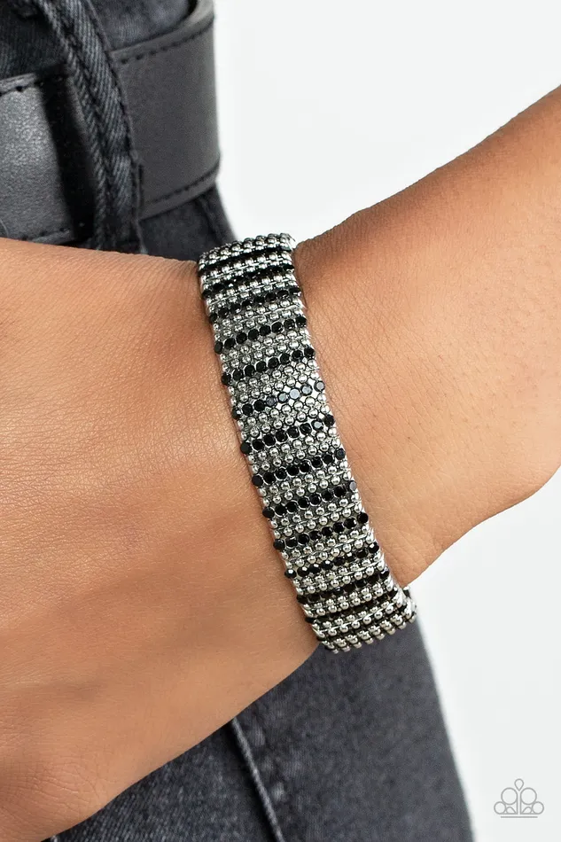 Bracelets All Eyes On U Jewelry Paparazzi Accessories The GRIT Factor Black Paparazzi Bracelet