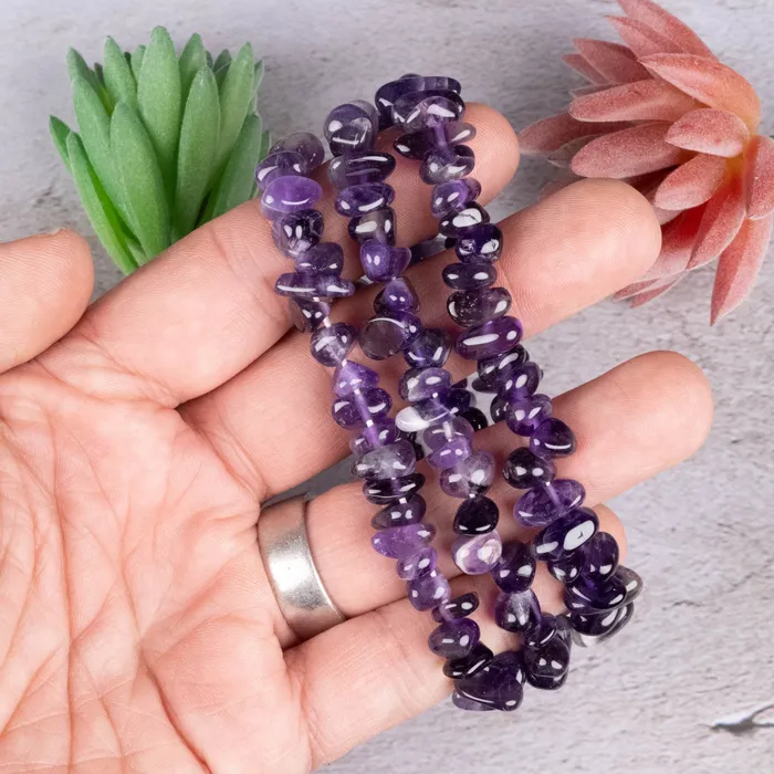 Bracelets InnerVision Crystals Amethyst Chip Bracelet
