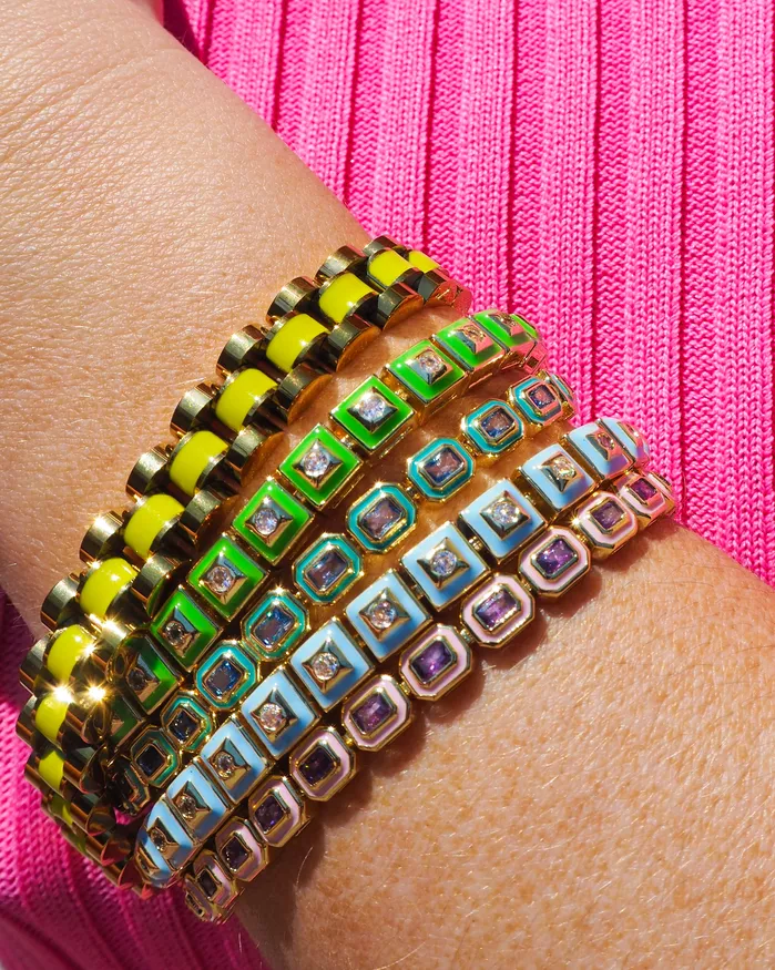 Bracelets Luv Aj Timepiece Bracelet Neon Yellow Gold Bracelets Luv Aj Timepiece Bracelet Neon Yellow Gold