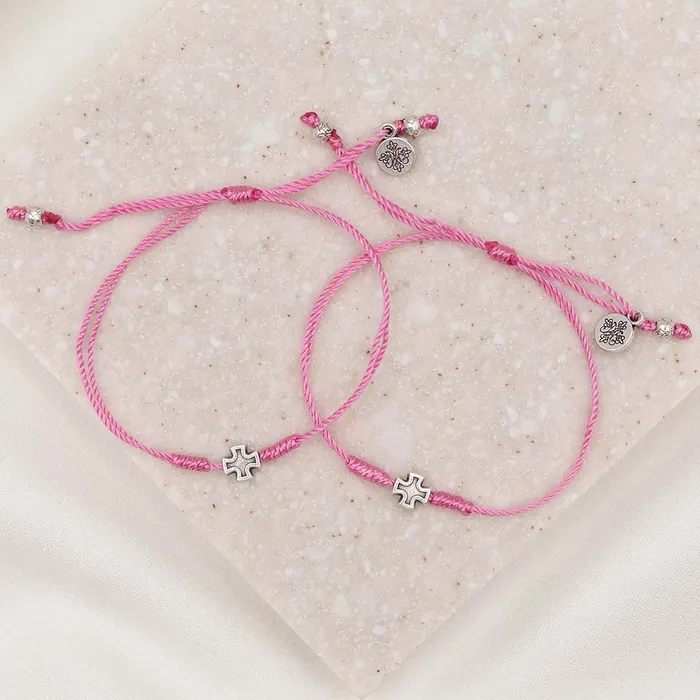 Bracelets My Saint My Hero Together in Prayer for a Cure Breast Cancer Awareness Bracelet Set Bracelets My Saint My Hero Together in Prayer for a Cure Breast Cancer Awareness Bracelet Set