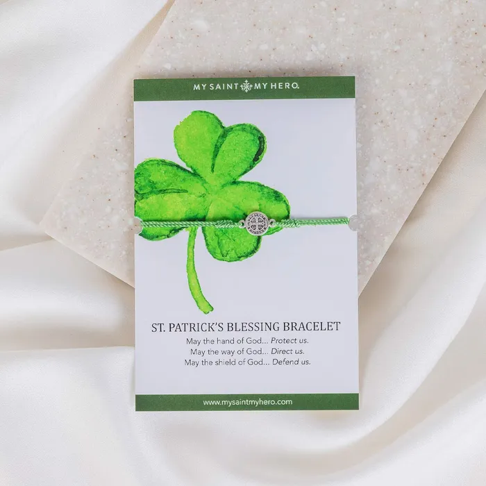 Bracelets St Patricks Breathe Blessing Bracelet My Saint My Hero