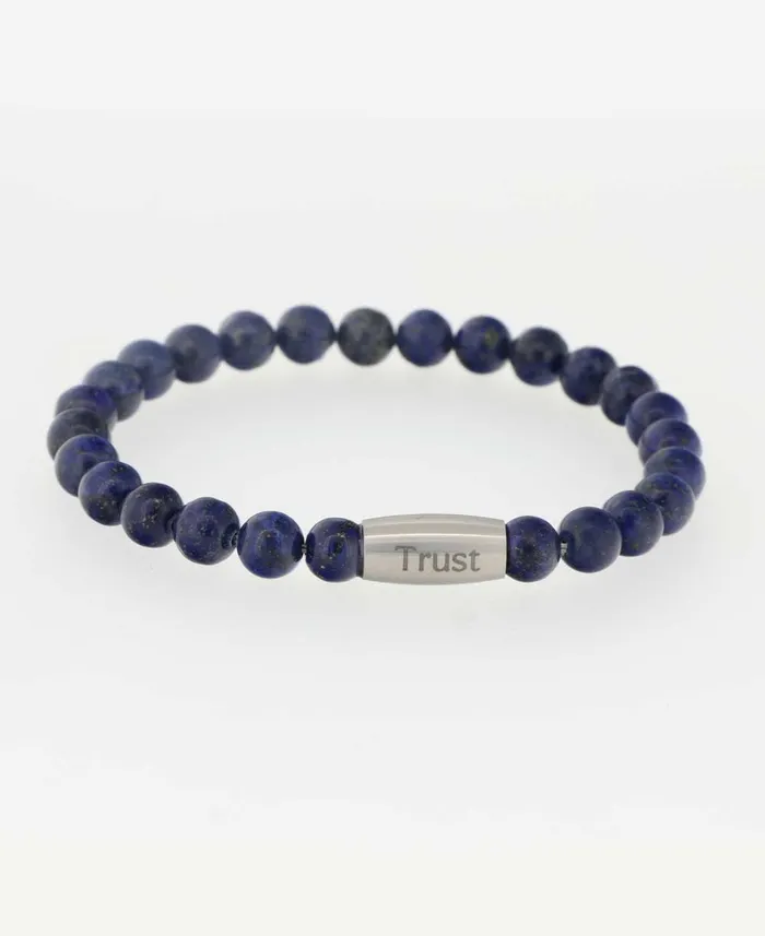 Buddha Groove Bracelets Trust Lapis Gemstone Bracelet