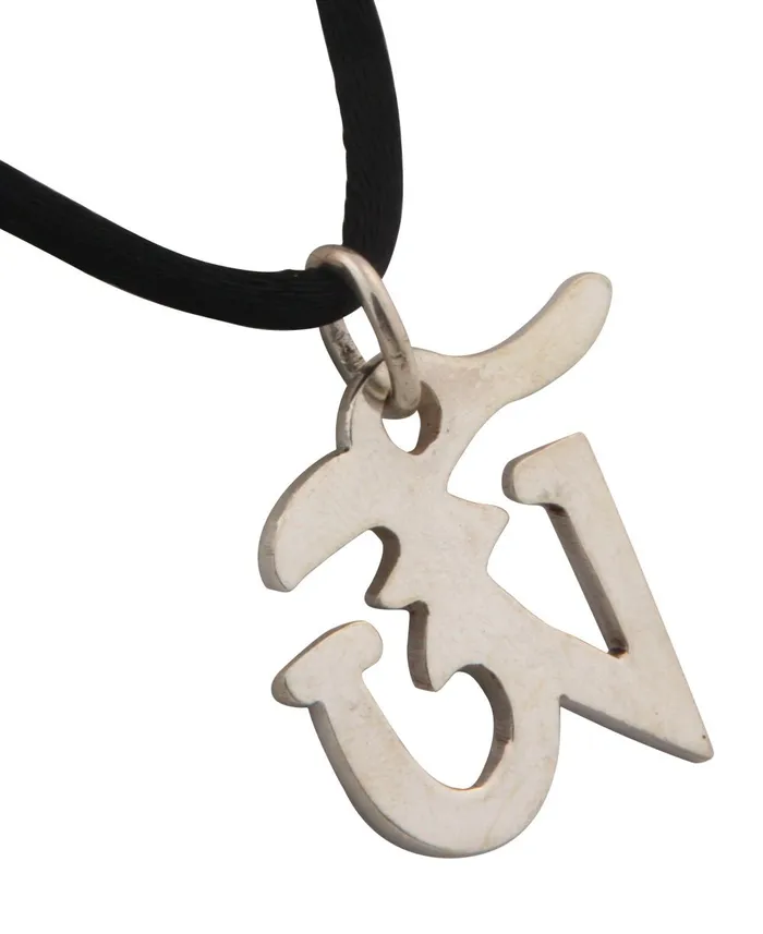 Buddha Groove Necklaces Sterling Silver Tibetan Om Pendant Nepal