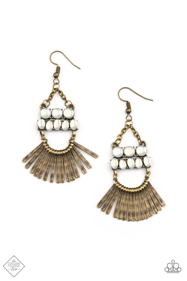 Earrings All Eyes On U Jewelry Paparazzi Accessories A FLARE For Fierceness Brass Paparazzi Earrings Earrings All Eyes On U Jewelry Paparazzi Accessories A FLARE For Fierceness Brass Paparazzi Earrings