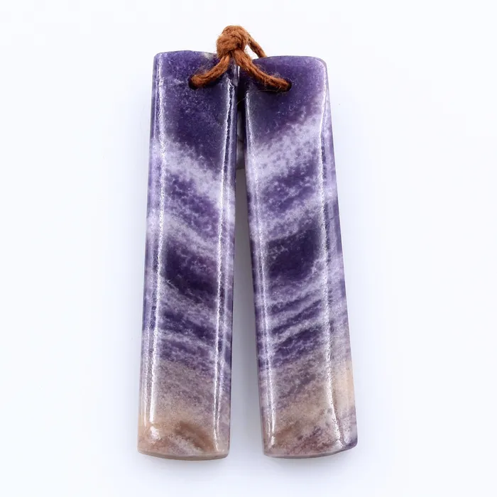 Earrings Intrinsic Trading Natural Purple Opal Earring Pair Rectangle Cabochon Cab Pair Drilled Matched Earrings Bead Pair Stone