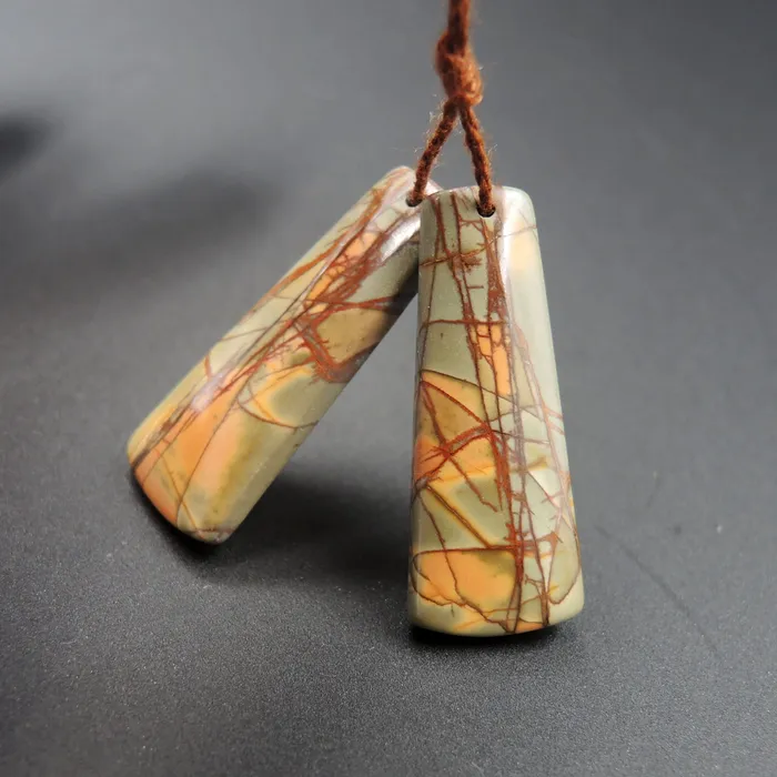 Earrings Intrinsic Trading Natural Red Creek Jasper Cabochon Cab Pair Drilled Matched Earrings Bead Pair E371 Earrings Intrinsic Trading Natural Red Creek Jasper Cabochon Cab Pair Drilled Matched Earrings Bead Pair E371