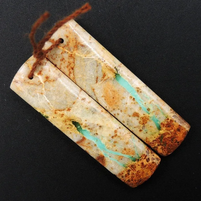 Earrings Intrinsic Trading Natural Turquoise From Royston Nevada Cabochon Cab Pair Drilled Matched Earrings Bead Pair E3266 Earrings Intrinsic Trading Natural Turquoise From Royston Nevada Cabochon Cab Pair Drilled Matched Earrings Bead Pair E3266