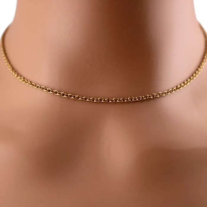 Gold or Rose Gold Layering Necklace Captive Collars Necklaces