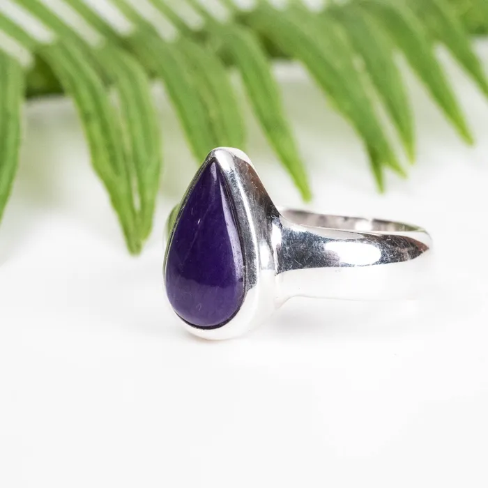 InnerVision Crystals Rings Sugilite Ring 11x7mm Size 7