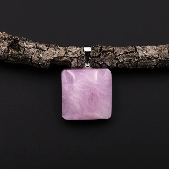 Intrinsic Trading Necklaces Natural Kunzite Pendant Puffy Square Gemstone Focal Bead A1 Intrinsic Trading Necklaces Natural Kunzite Pendant Puffy Square Gemstone Focal Bead A1