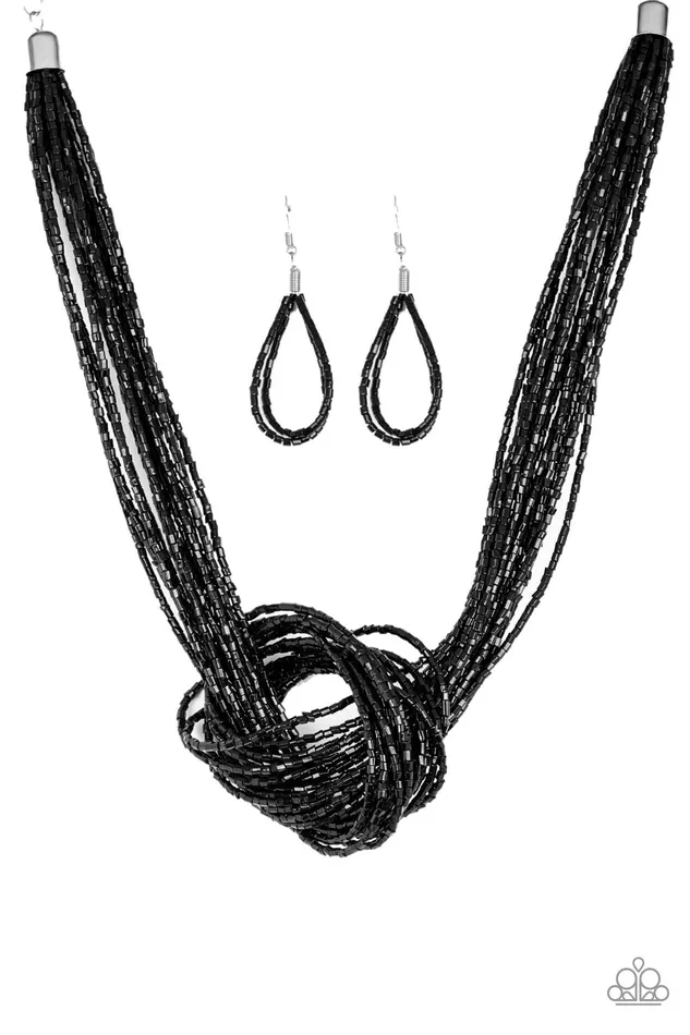 Knotted Knockout Black Paparazzi Necklace All Eyes On U Jewelry Paparazzi Accessories Necklaces Knotted Knockout Black Paparazzi Necklace All Eyes On U Jewelry Paparazzi Accessories Necklaces