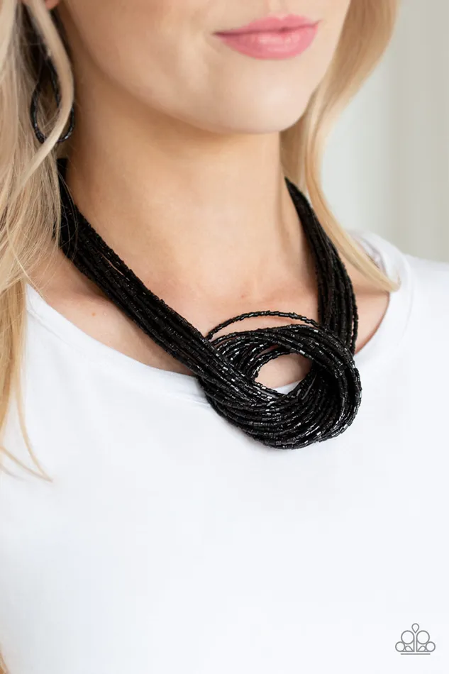 Knotted Knockout Black Paparazzi Necklace All Eyes On U Jewelry Paparazzi Accessories Necklaces