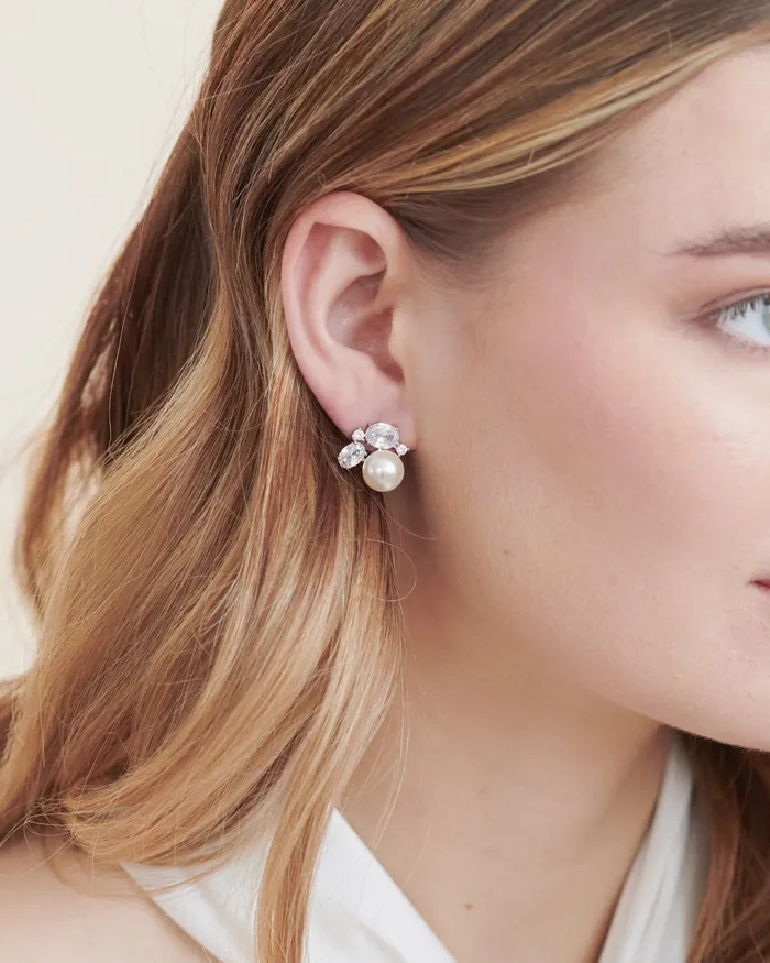 Laura Pearl Studs Dareth Colburn Earrings