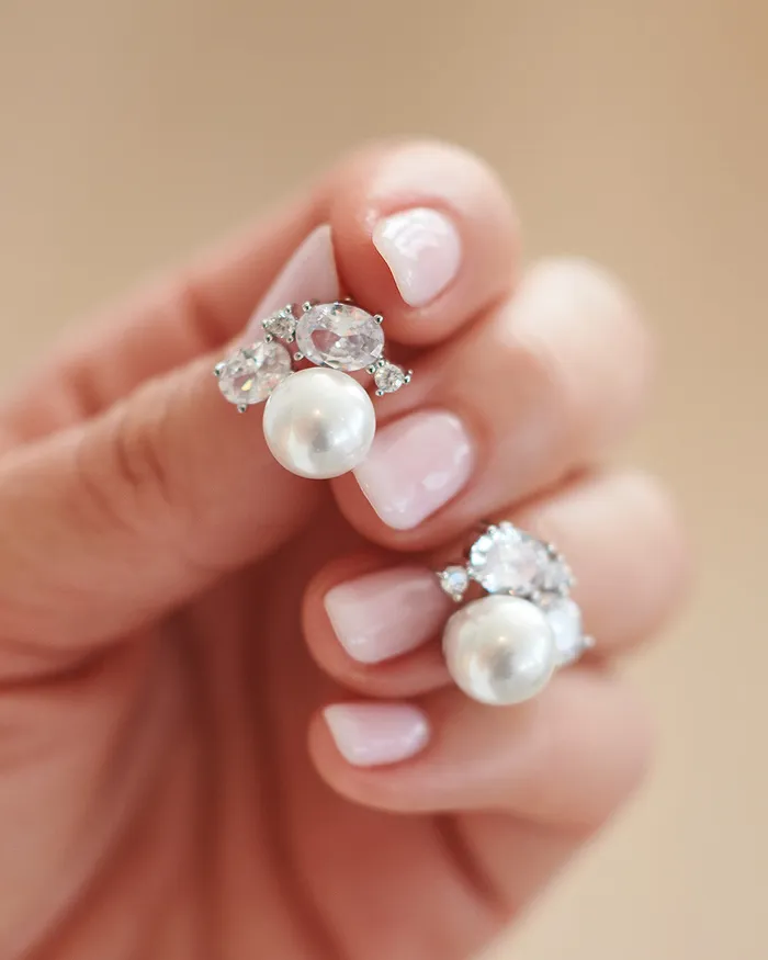 Laura Pearl Studs Dareth Colburn Earrings