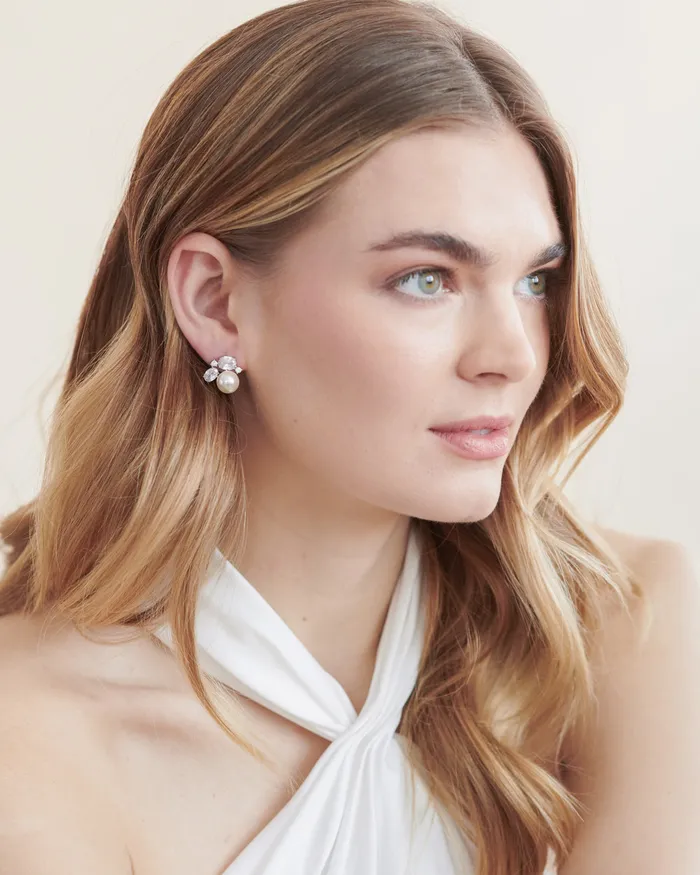 Laura Pearl Studs Dareth Colburn Earrings