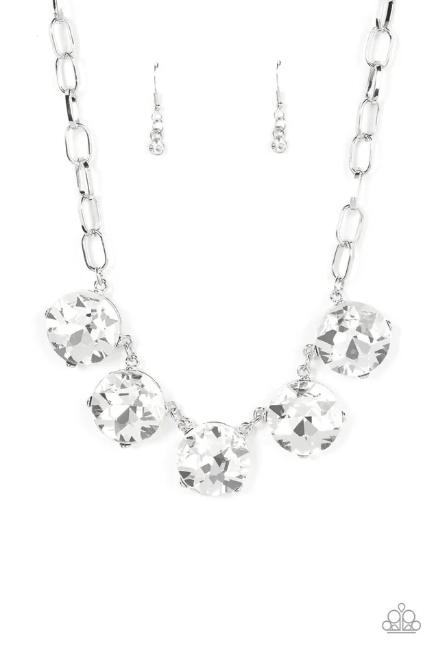 Limelight Luxury White Paparazzi Necklace All Eyes On U Jewelry Paparazzi Accessories Necklaces Limelight Luxury White Paparazzi Necklace All Eyes On U Jewelry Paparazzi Accessories Necklaces