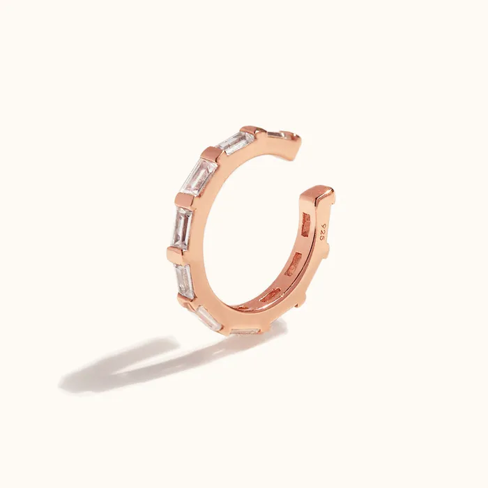 LOULOUROSE Baguette Ear Cuff Earrings