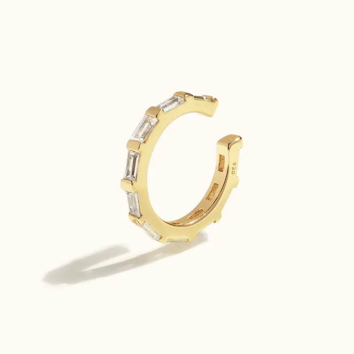 LOULOUROSE Baguette Ear Cuff Earrings