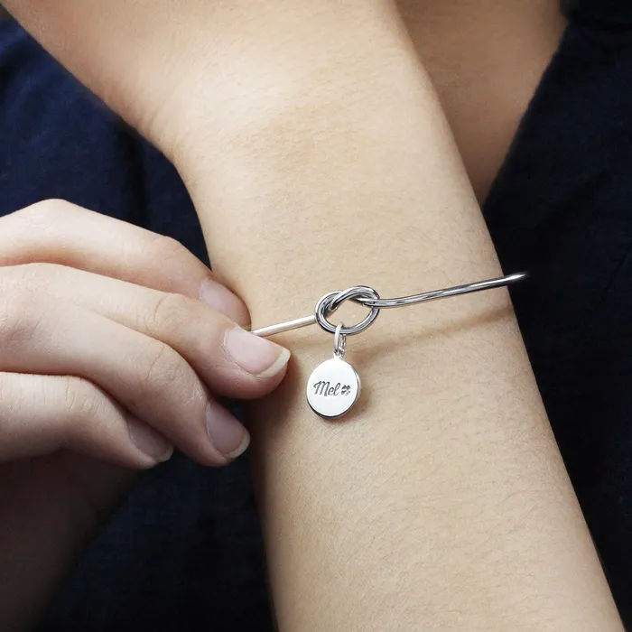 LOULOUROSE Bracelets Knotted Heart Charm Bracelet