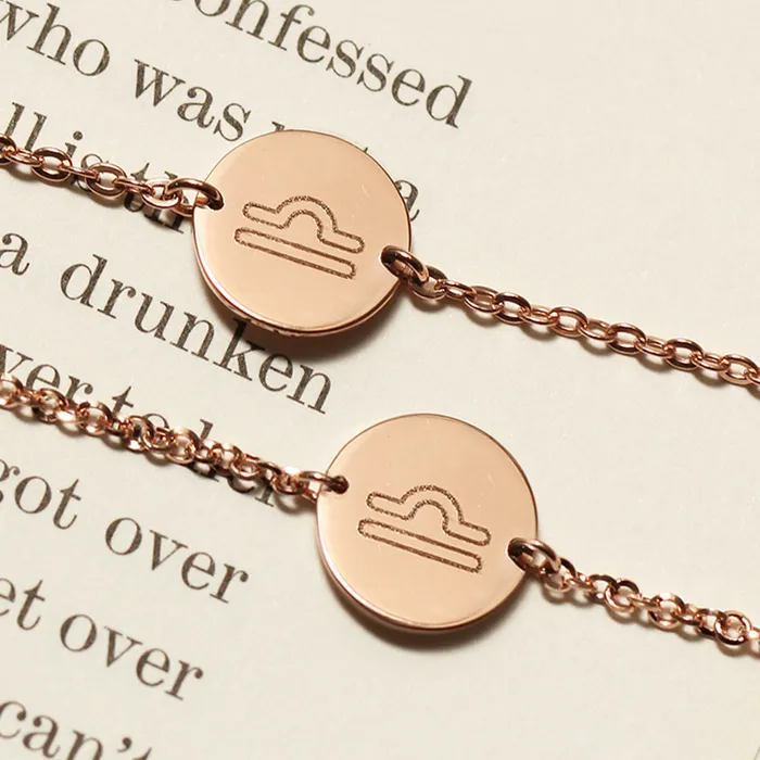 LOULOUROSE Bracelets Zodiac Medallion Bracelet