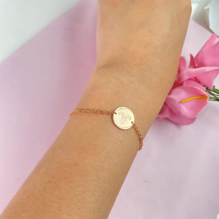 LOULOUROSE Bracelets Zodiac Medallion Bracelet