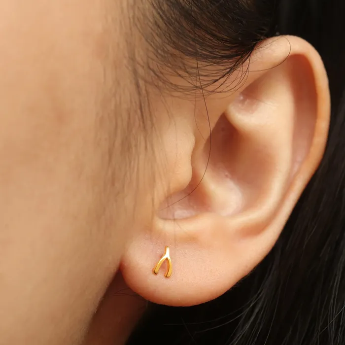LOULOUROSE Earrings Wishbone Stud Earrings LOULOUROSE Earrings Wishbone Stud Earrings