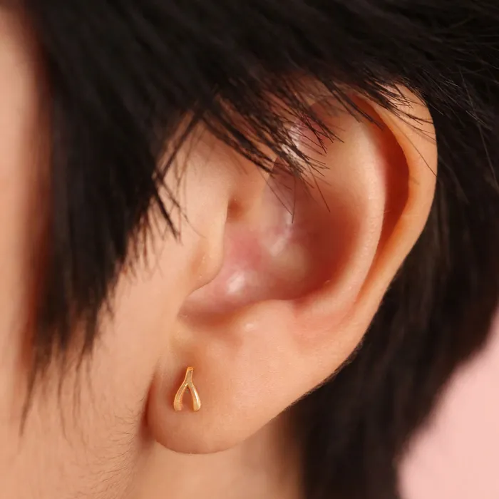 LOULOUROSE Earrings Wishbone Stud Earrings LOULOUROSE Earrings Wishbone Stud Earrings